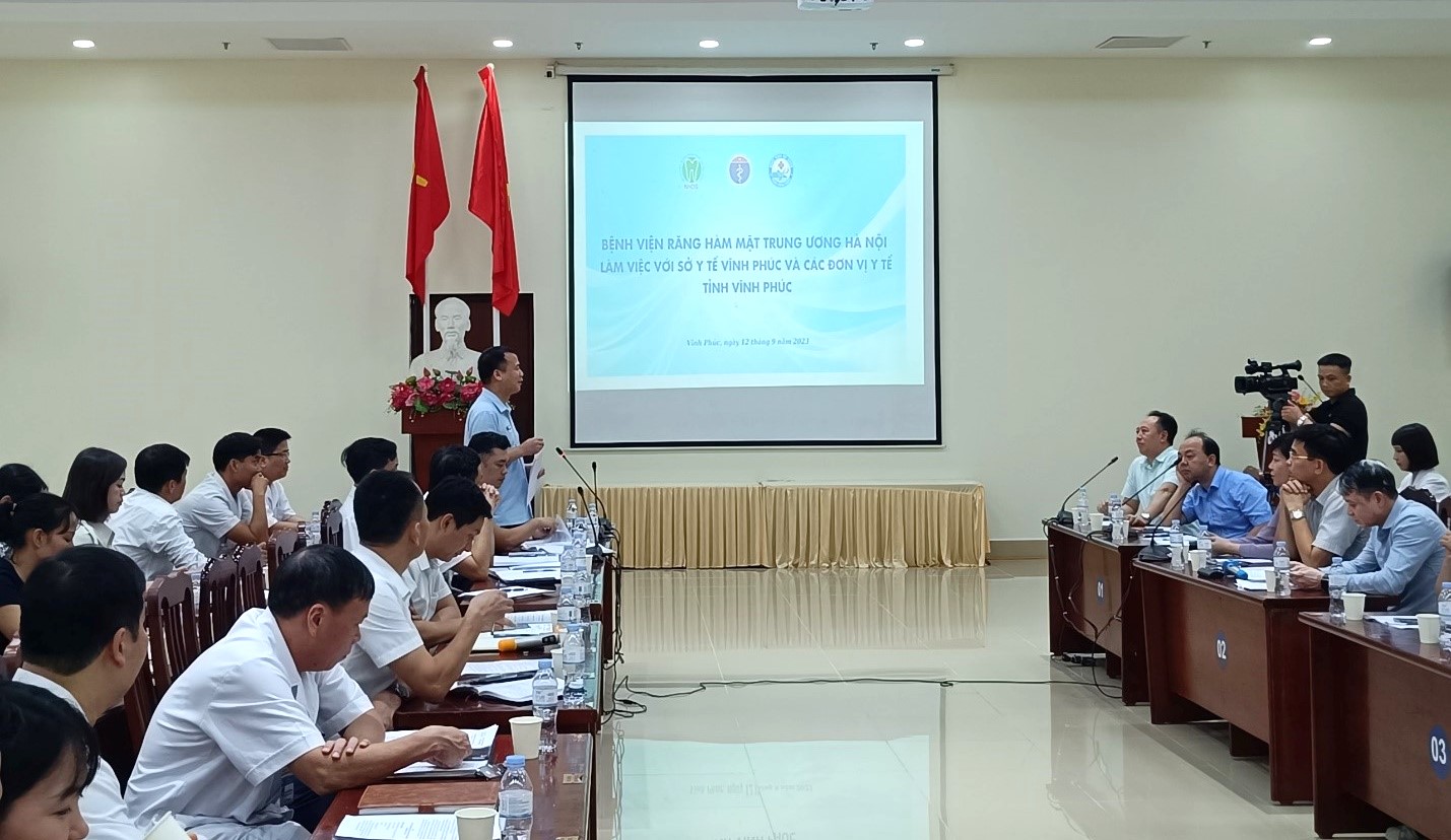 BSCKII. Nguyễn Khắc Lập, Phó giám đốc Sở Y tế tỉnh Vĩnh Phúc phát biểu